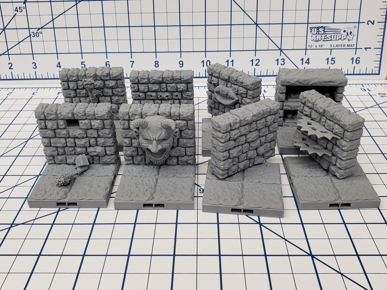 Dungeon Style - Special Walls 1 - DragonLock - DND - Pathfinder - RPG - Dungeon