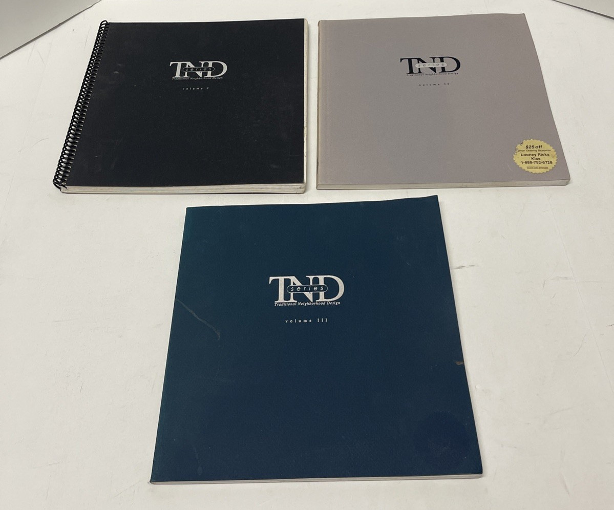 Rare TND Series Traditional Neighborhood Design Vol 1 2 3 HomeStyles Plans 1990s