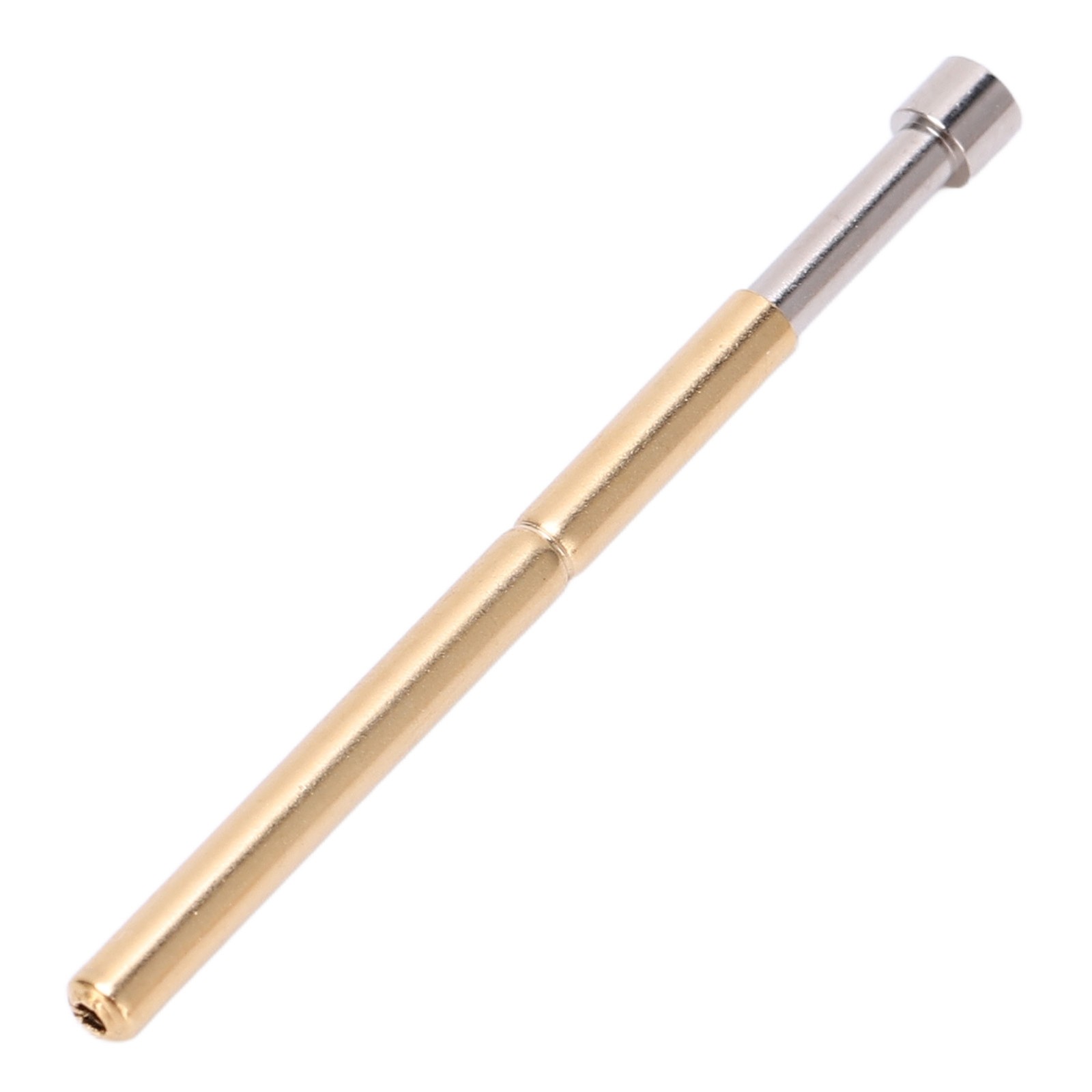 100pcs Spring Test Pogo Pin Concave Head Type Brass Material 2.02mm/0.1in