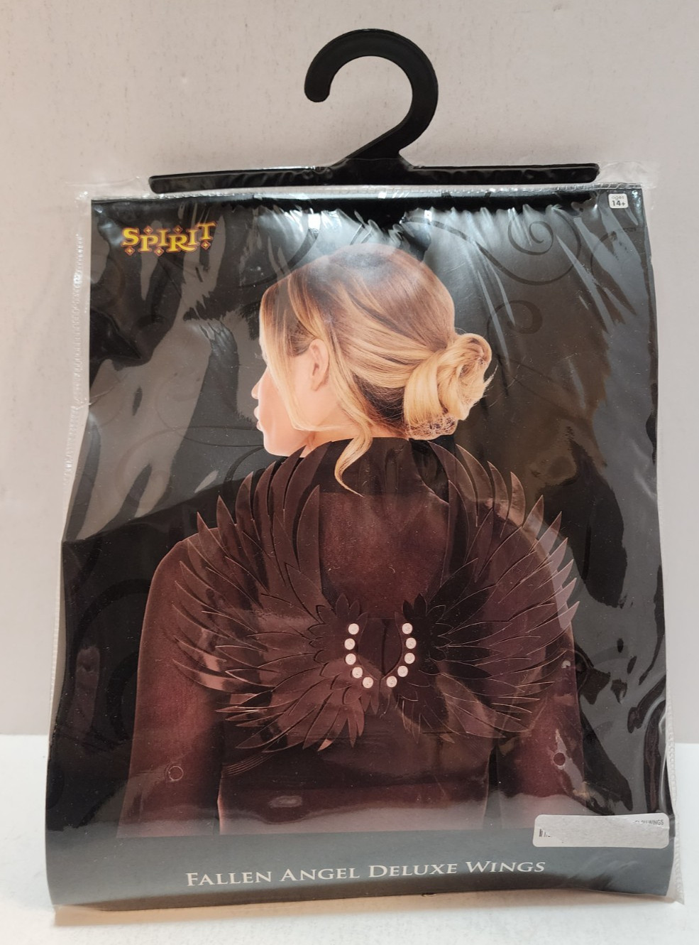 Spirit Halloween Fallen Angel Deluxe Wings Dark For Costume Cosplay Adults New