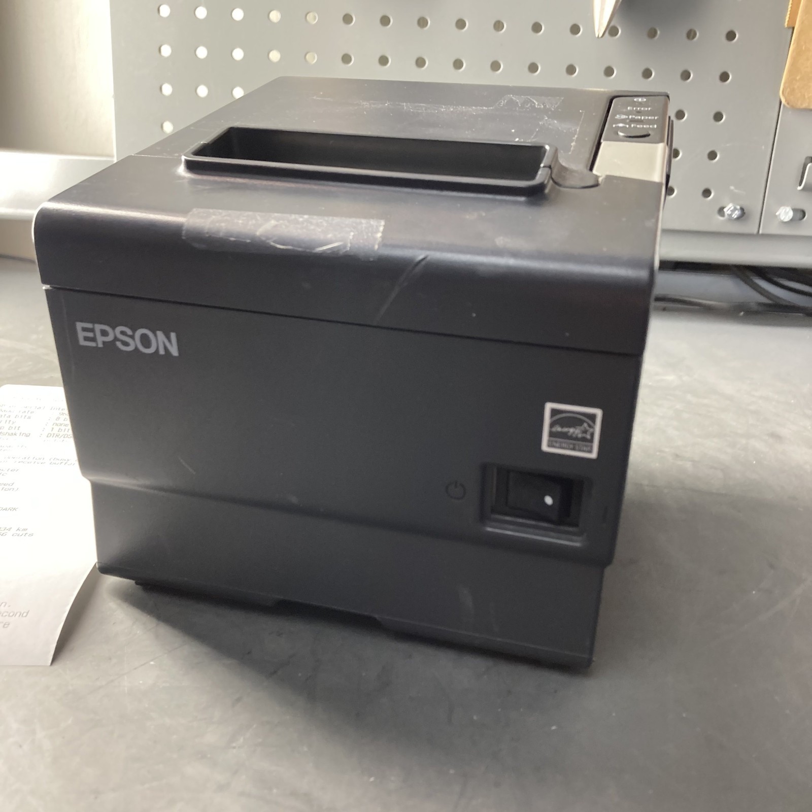 Epson TM-T88V M244A USB + Ethernet Thermal Receipt Printer Door Kick No AC