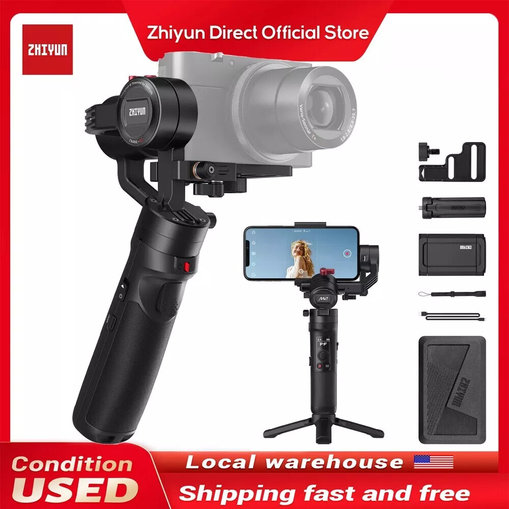 Crane M2 Action Camera Stabilizer 3-Axis Gimbal for DSLR/Mirrorless Camera Phone