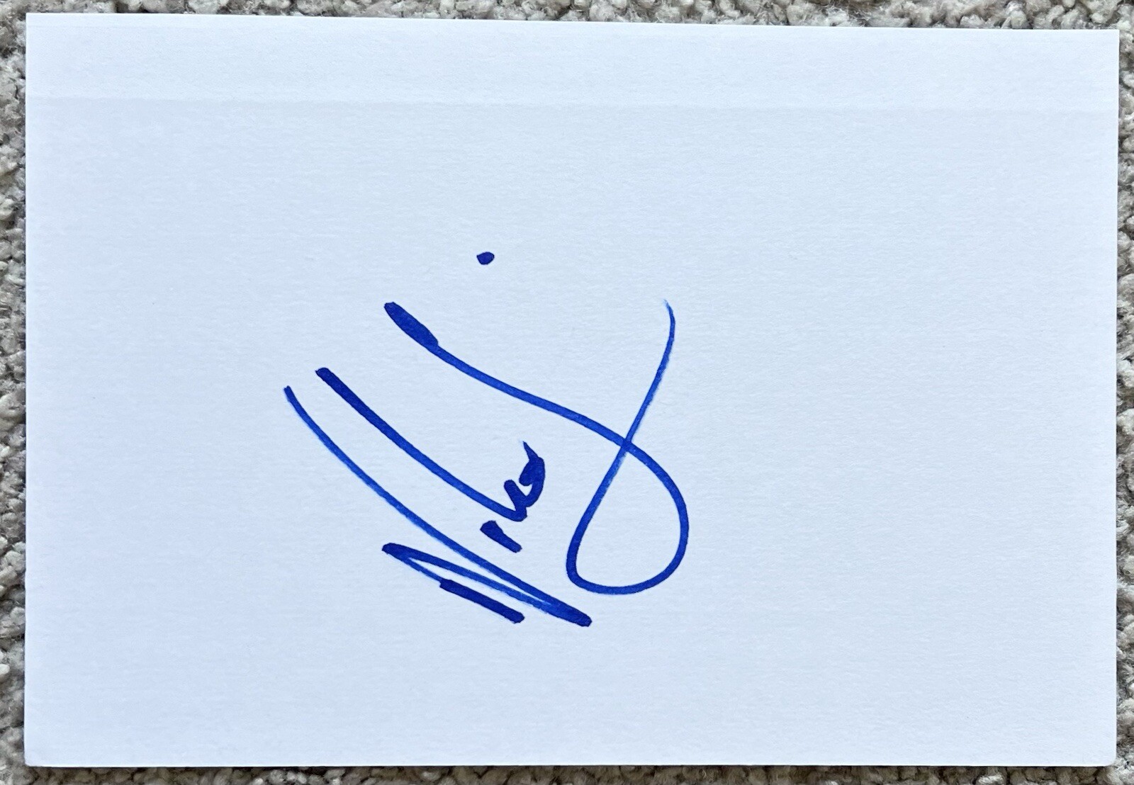 Nikolaj Coster Waldau Signed In Person 4x6 Index Card In Top Loader