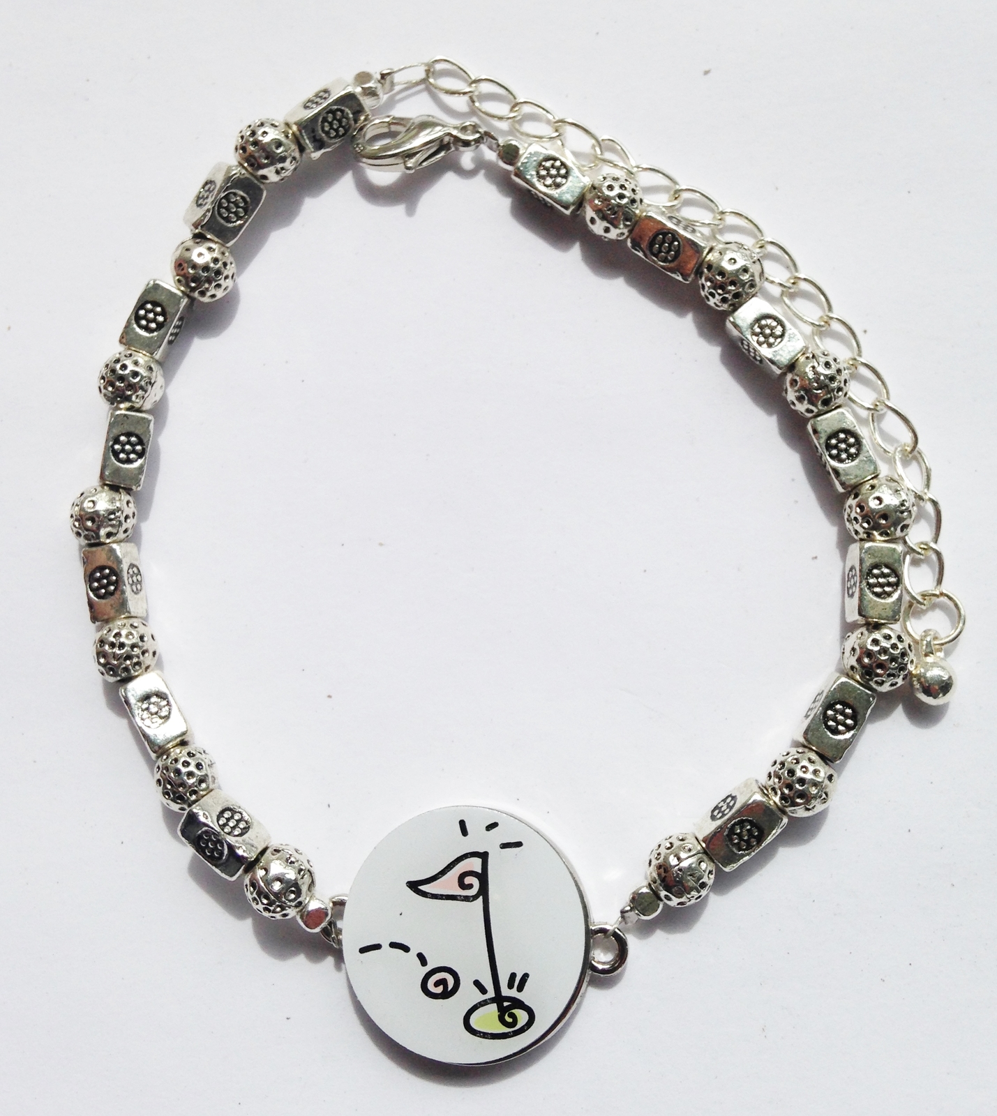 Par 3 Collection Ball Marker Ankle Bracelet