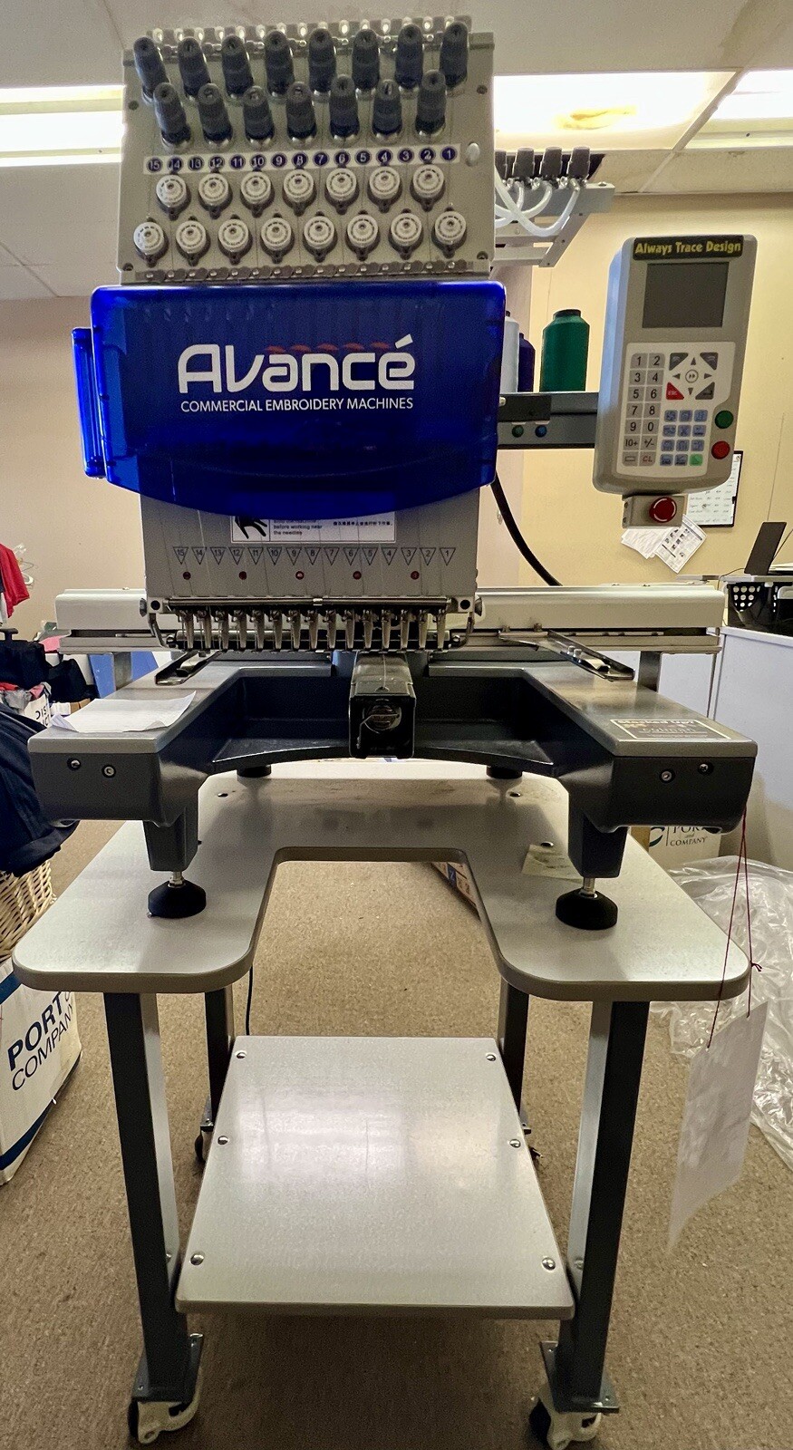 Avance 1501c Sewing 🧵 Compact Single Head Embroidery Machine Lightly Used