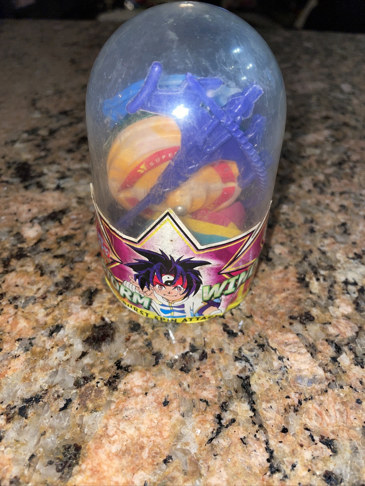 Doubleqtoy 1996 Vintage Storm Wind Super Speed Top Burst Spin Attack Sealed A