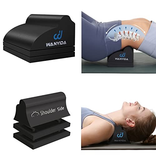 Neck & Lumbar Traction Device 3 Height Adjustable EVA Foam Stretcher
