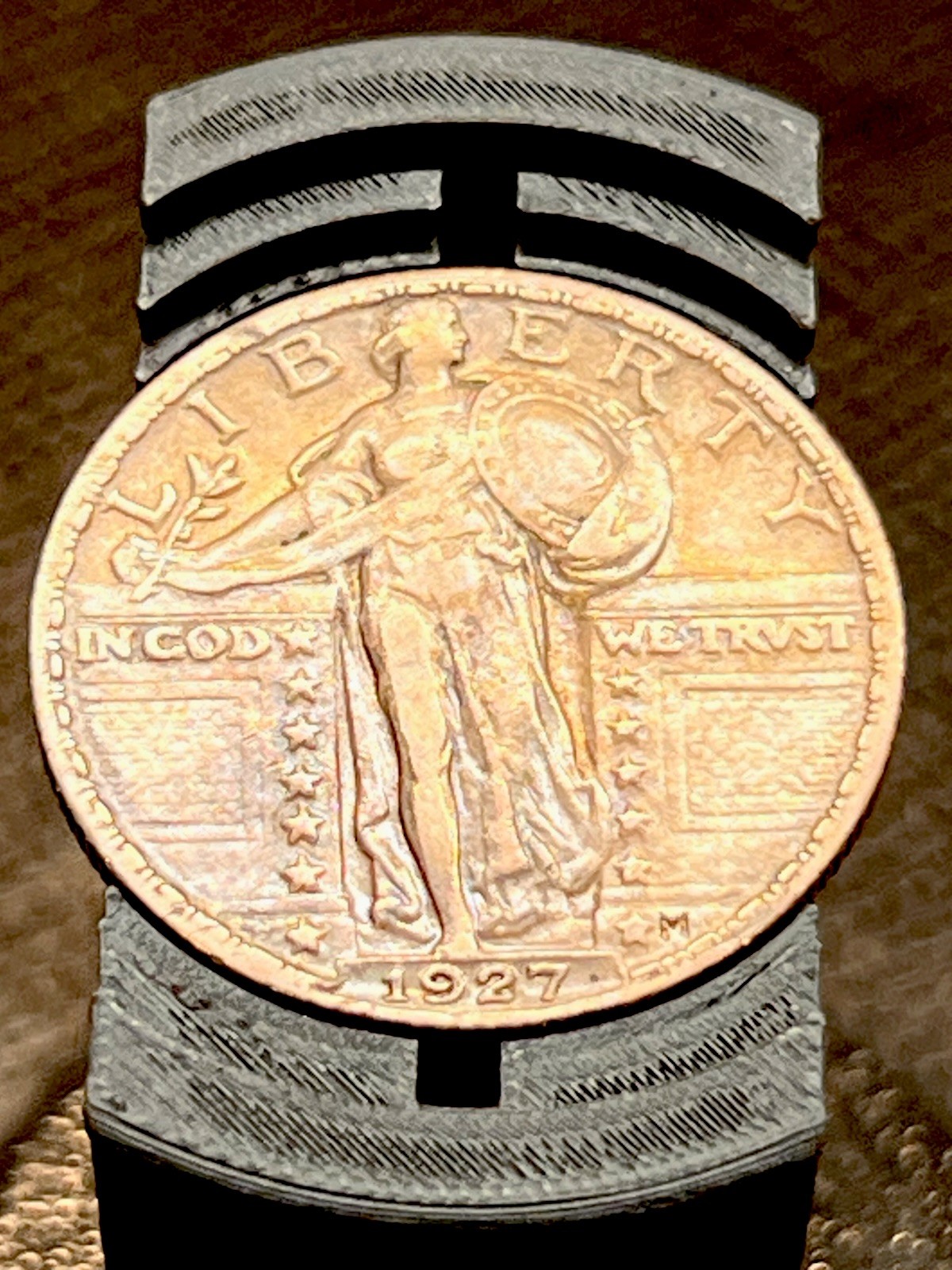 1927 Standing Liberty Quarters ~ 90% Silver~ XF  Toned!! #1454