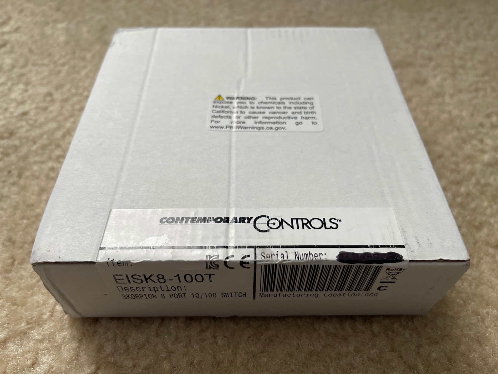 Contemporary Controls Skorpion 8 Port Switch EISK8-100T