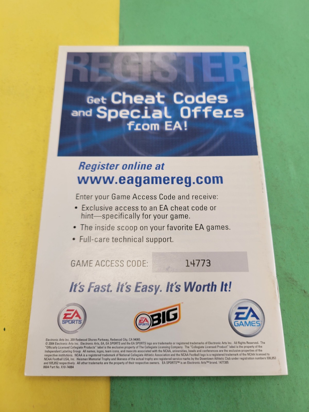 NCAA Football 2005 | Xbox | Manual Only
