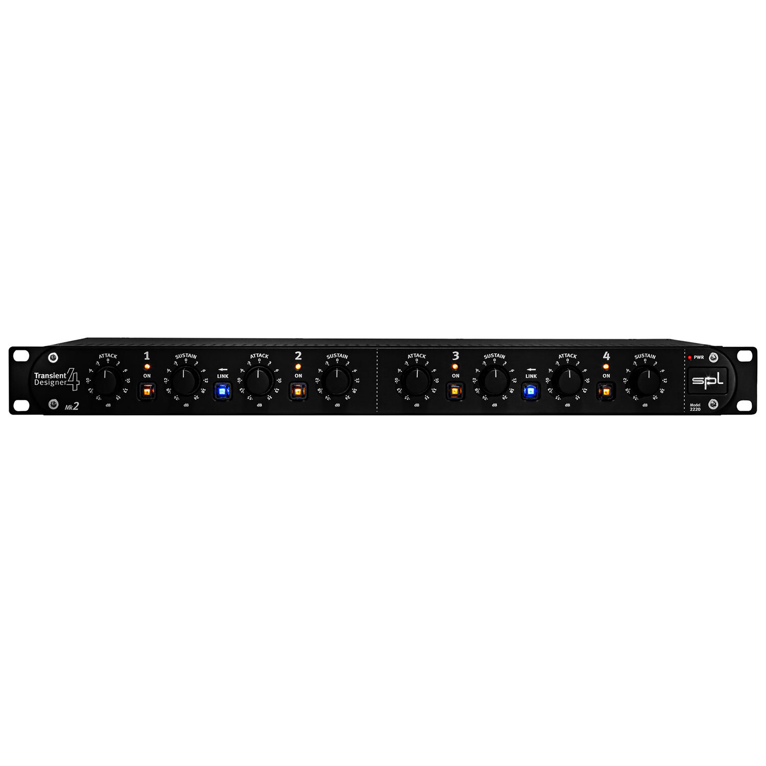 SPL Transient Designer 4 Mk2 4-Channel Dynamic Effect Processor 19" Rack-Mount