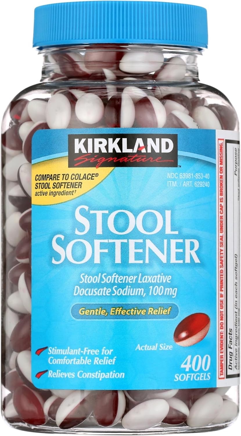Kirkland Signature Stool Softener 100 mg, 400 Softgels