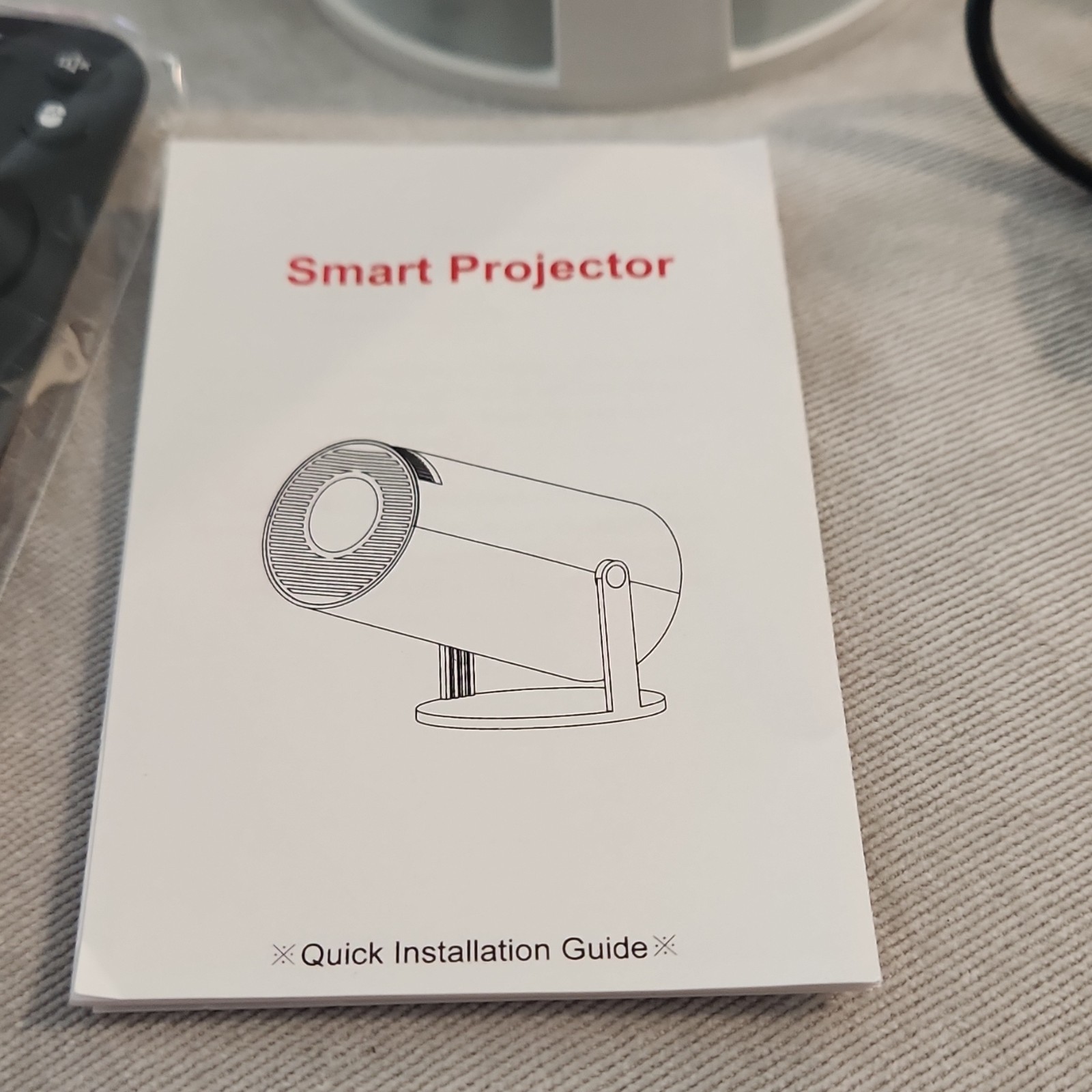 OLYMMONS HY300 Pro LED Smart Projector USB HDMI Desktop White