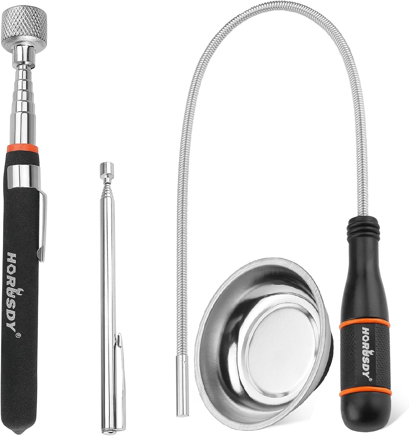 HORUSDY 4 Pack Telescoping Magnetic Pickup Tool - 4PCS, 4PCS 5-30.5LB