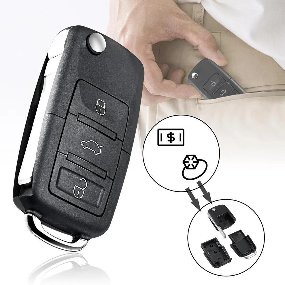 Hidden Compartment Key Fob Secret Dummy Key Diversion Safe D6