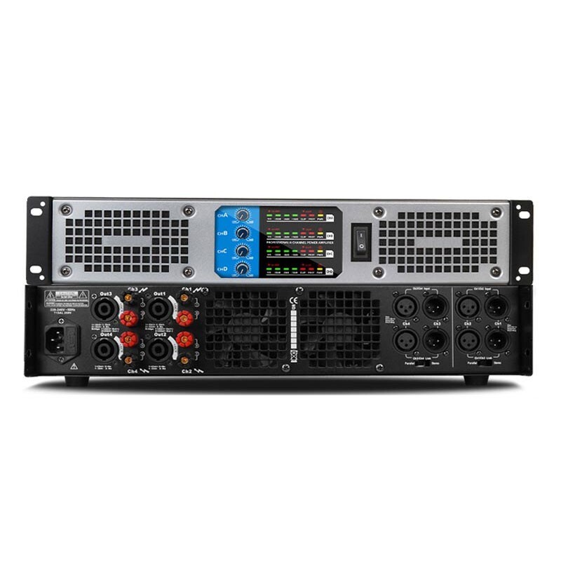 1000Wx4 Professional Rear Stage Power Amplifier Stage Performance KTV High Power