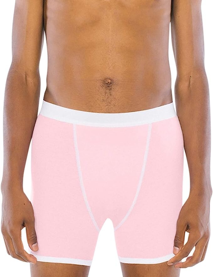 American Apparel Men's Baby Rib Boxer Brief, assreted colors  100% cotton 12 pk