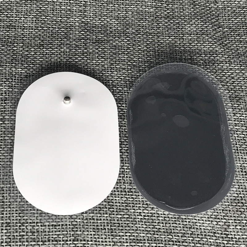 10Pcs Snap On Oval Replacement Pads For Electrode Tens Unit & Pulse Massager