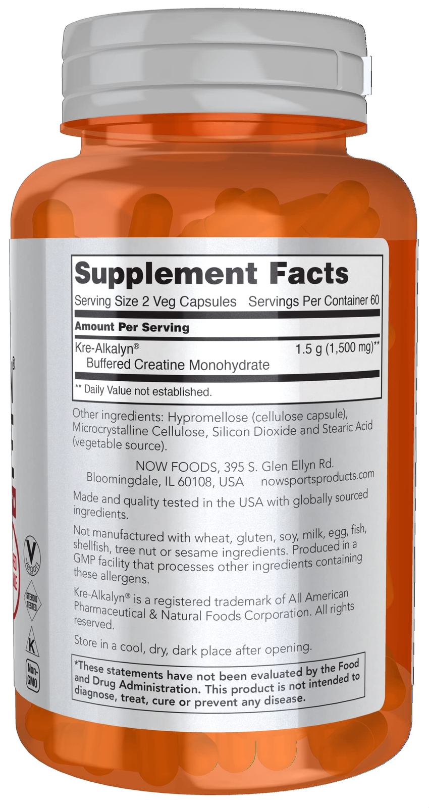 Kre Alkalyn Creatine Supplement 120 Count pH Buffered for Maximum Muscle Support