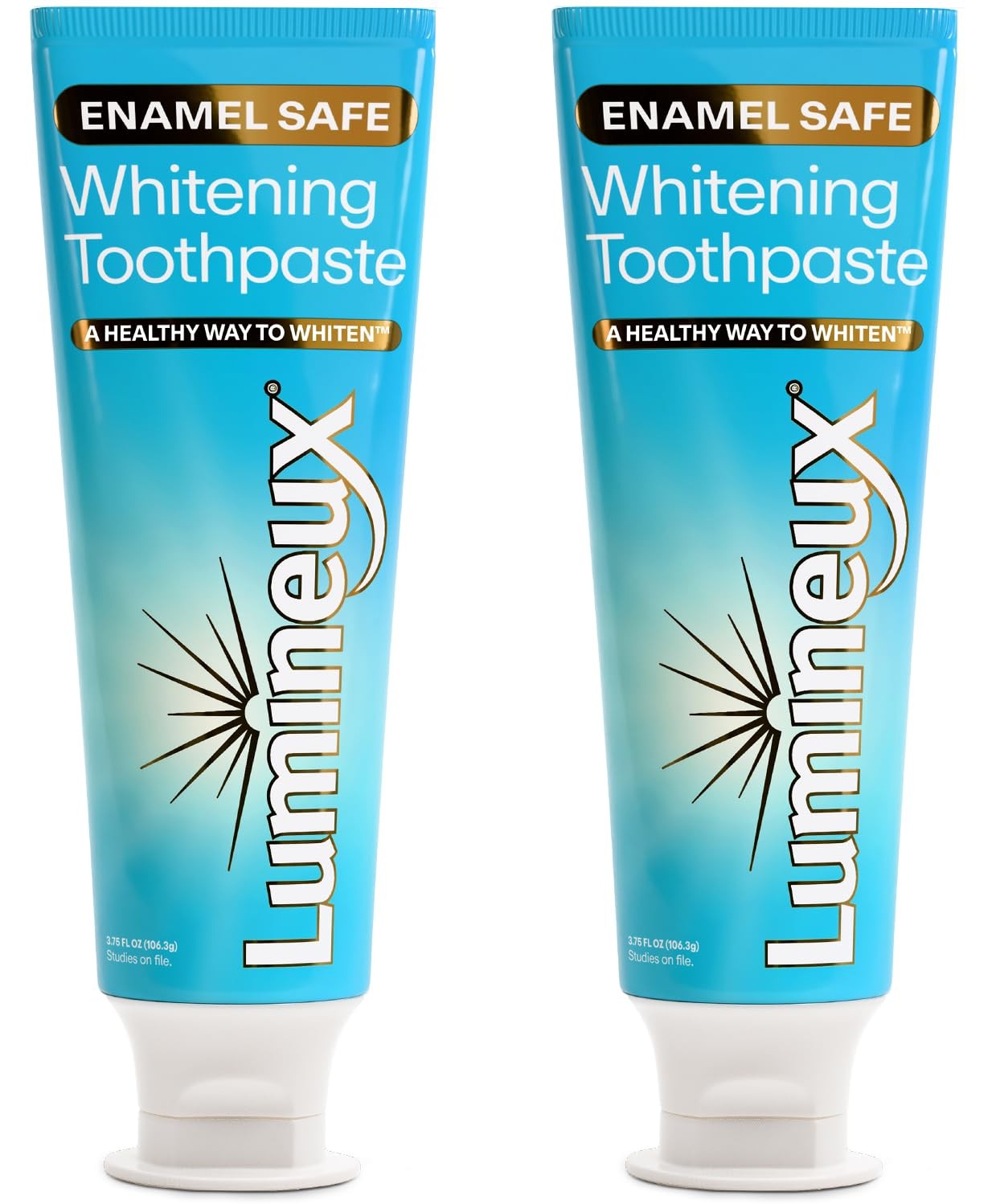 Lumineux Teeth Whitening Toothpaste, Peroxide Free, 3.75 oz, 2 Pack