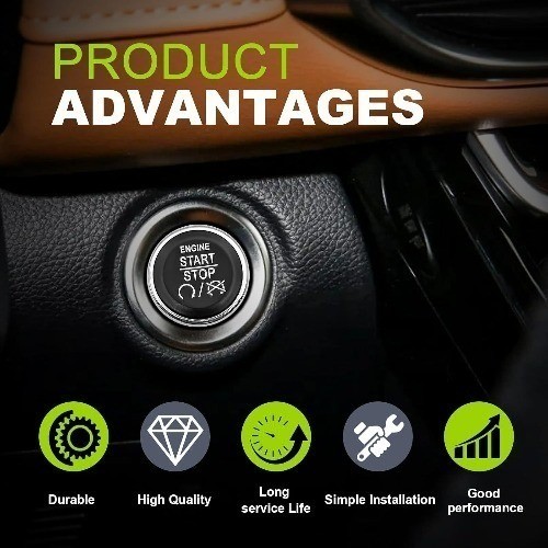 Push Start Ignition Button Switch Replacement Fit for Commander Challenger Town