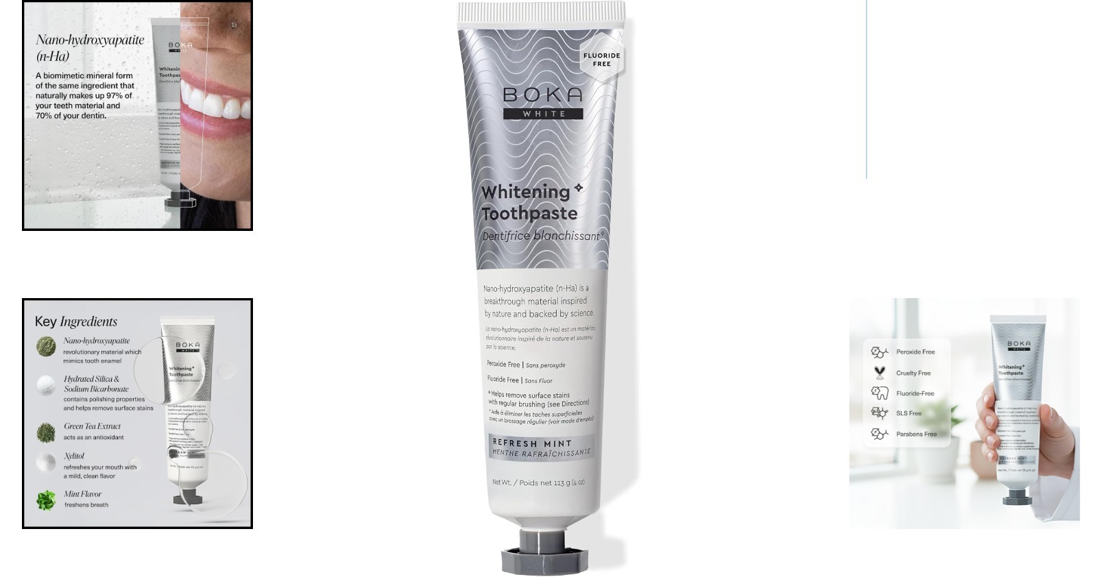 Gentle Nano Hydroxyapatite Toothpaste for Sensitive Teeth - Refreshing Mint