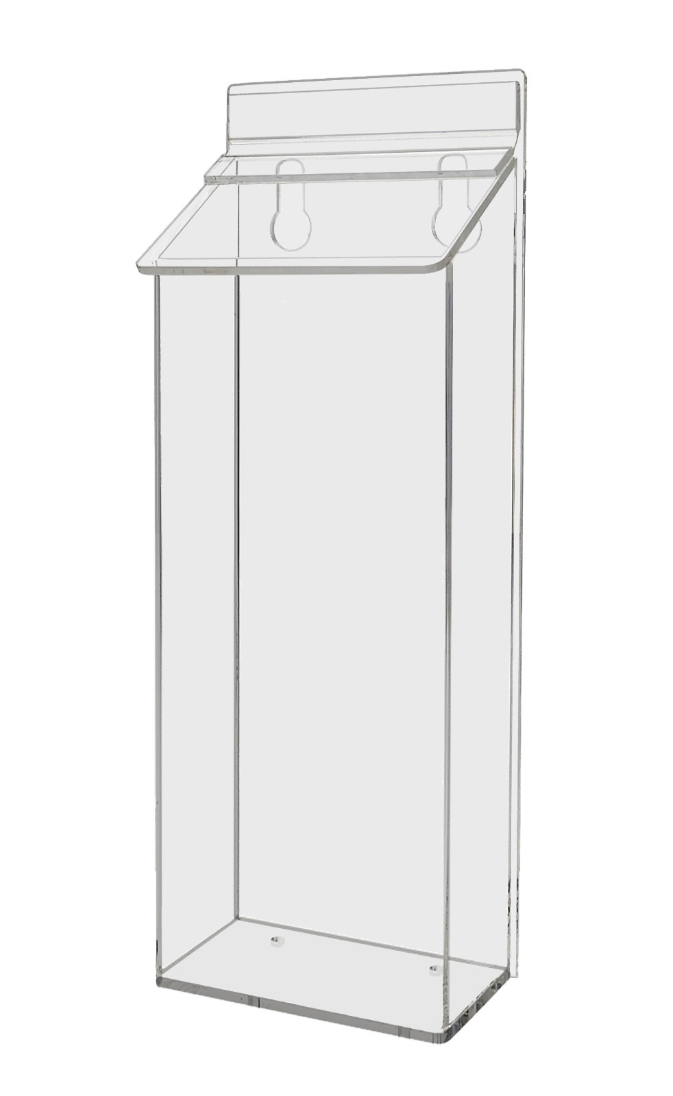 4"W x 9"H Outdoor Trifold Holder Wall Brochure Box with Lid