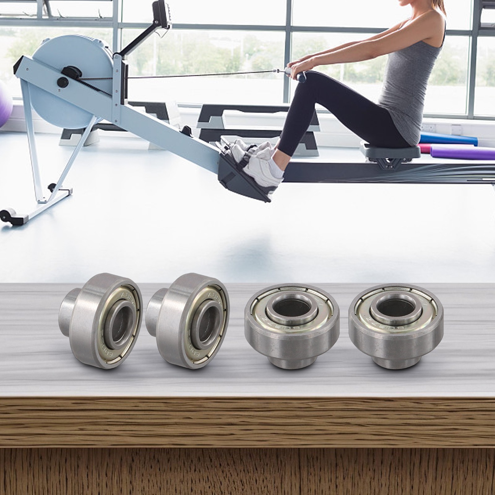 Rowing Machine Pulley Bearings with Convex Design for Smooth