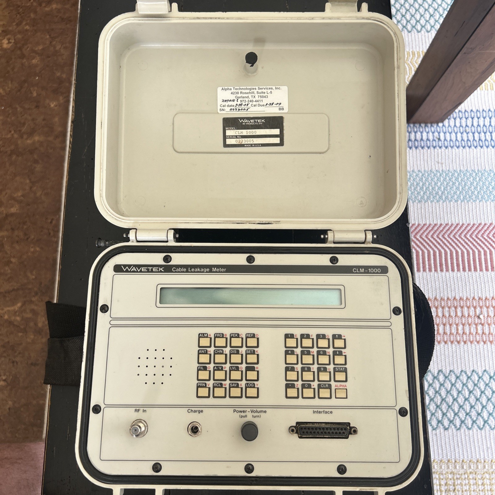 Wavetek CLM 1000 Cable Leakage Meter