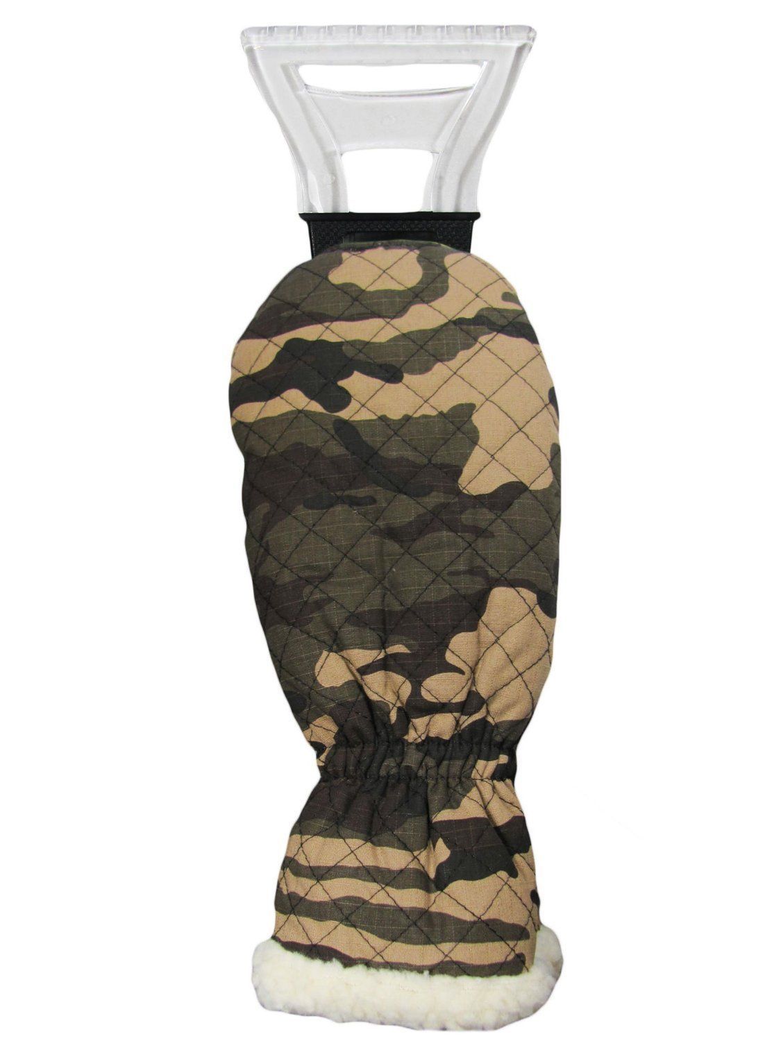 $55 Travel Gear Car Ice Scraper W Mitten Chisel Green Camo Fleece Windshield