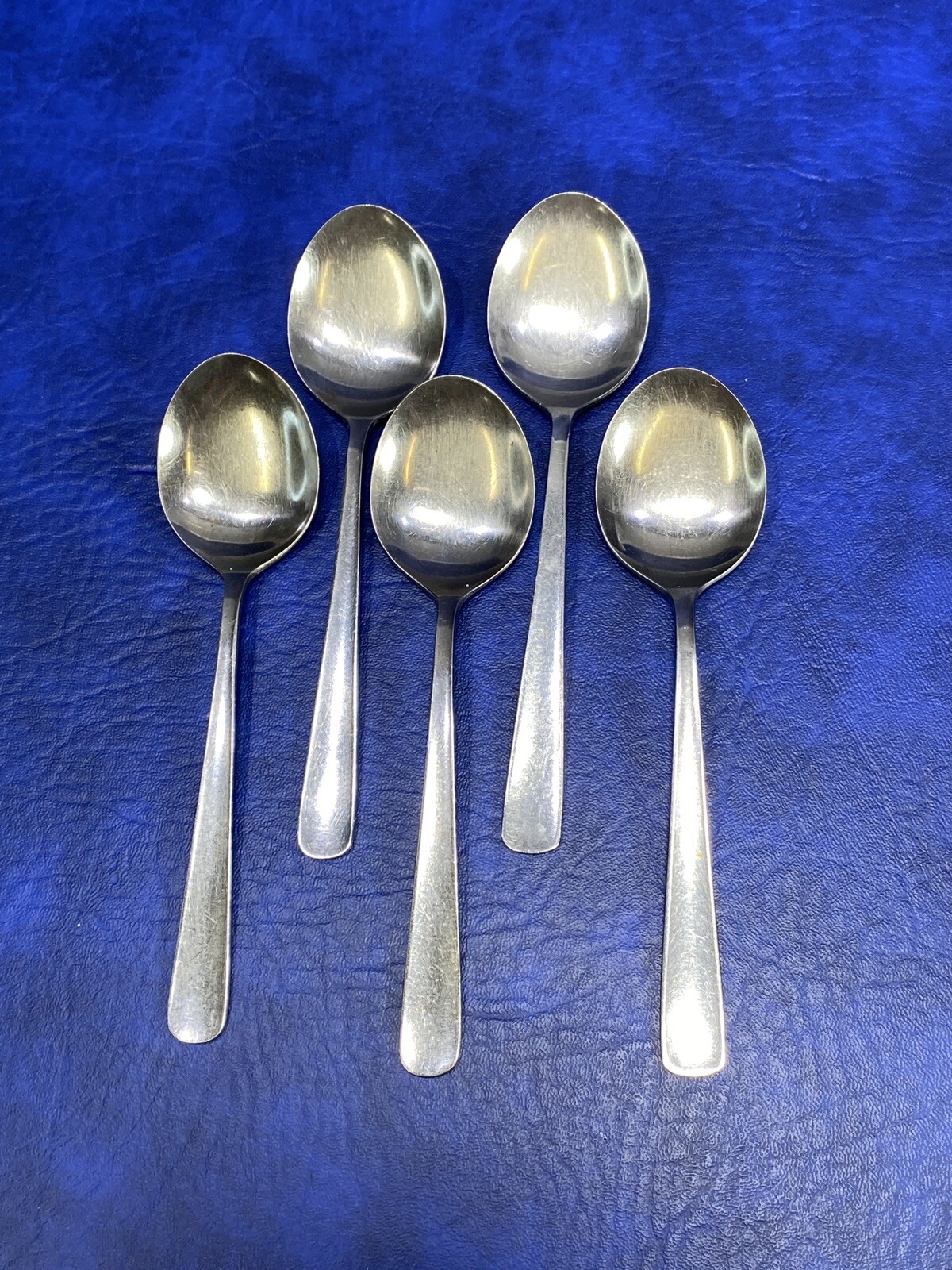 Lot of 5  Vtg Circa 1970s Stainless Japan Unknown Pattern Teaspoon Spoons