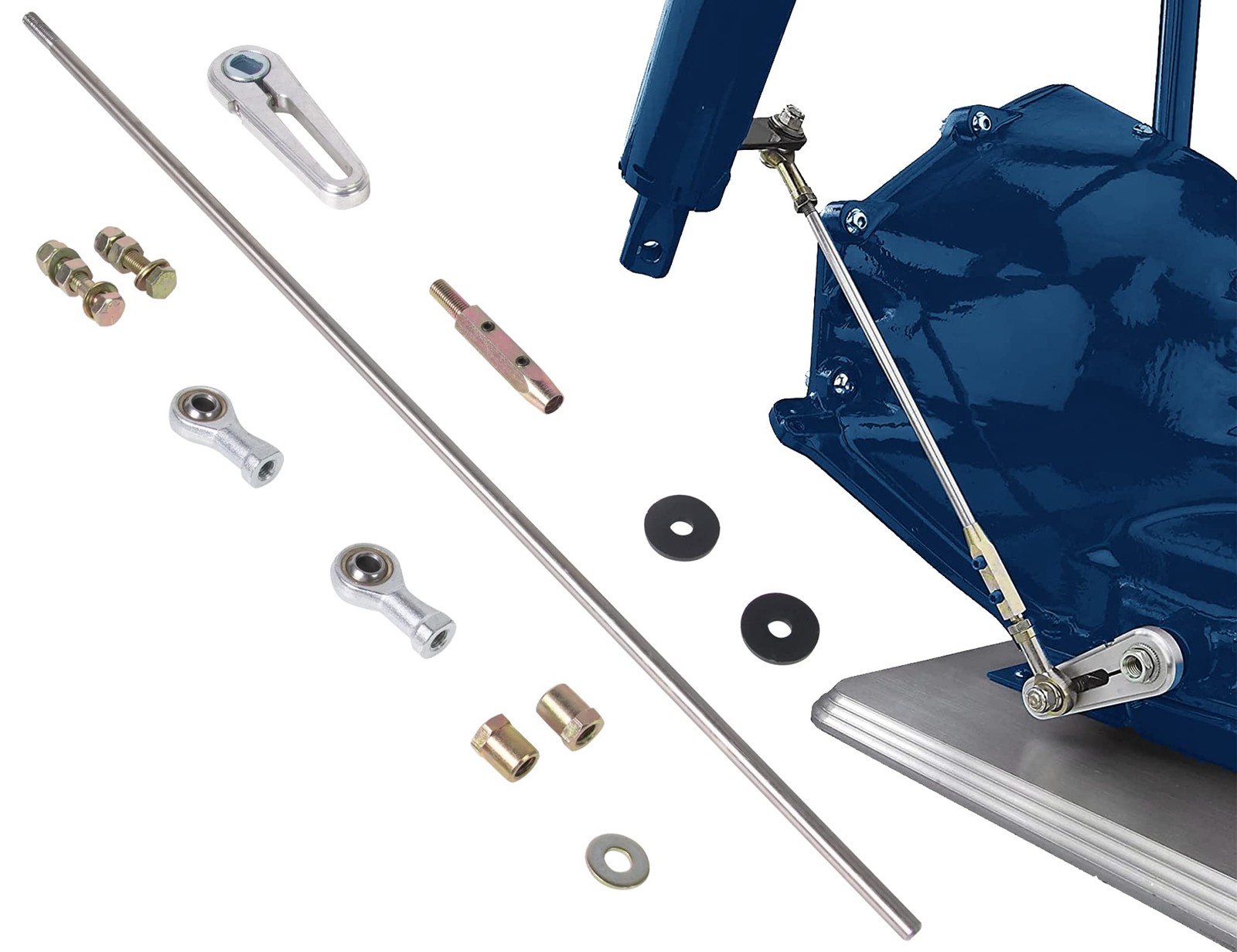 MIKODA Billet Aluminum Shift Transmission Column Linkage Kit Compatible with...