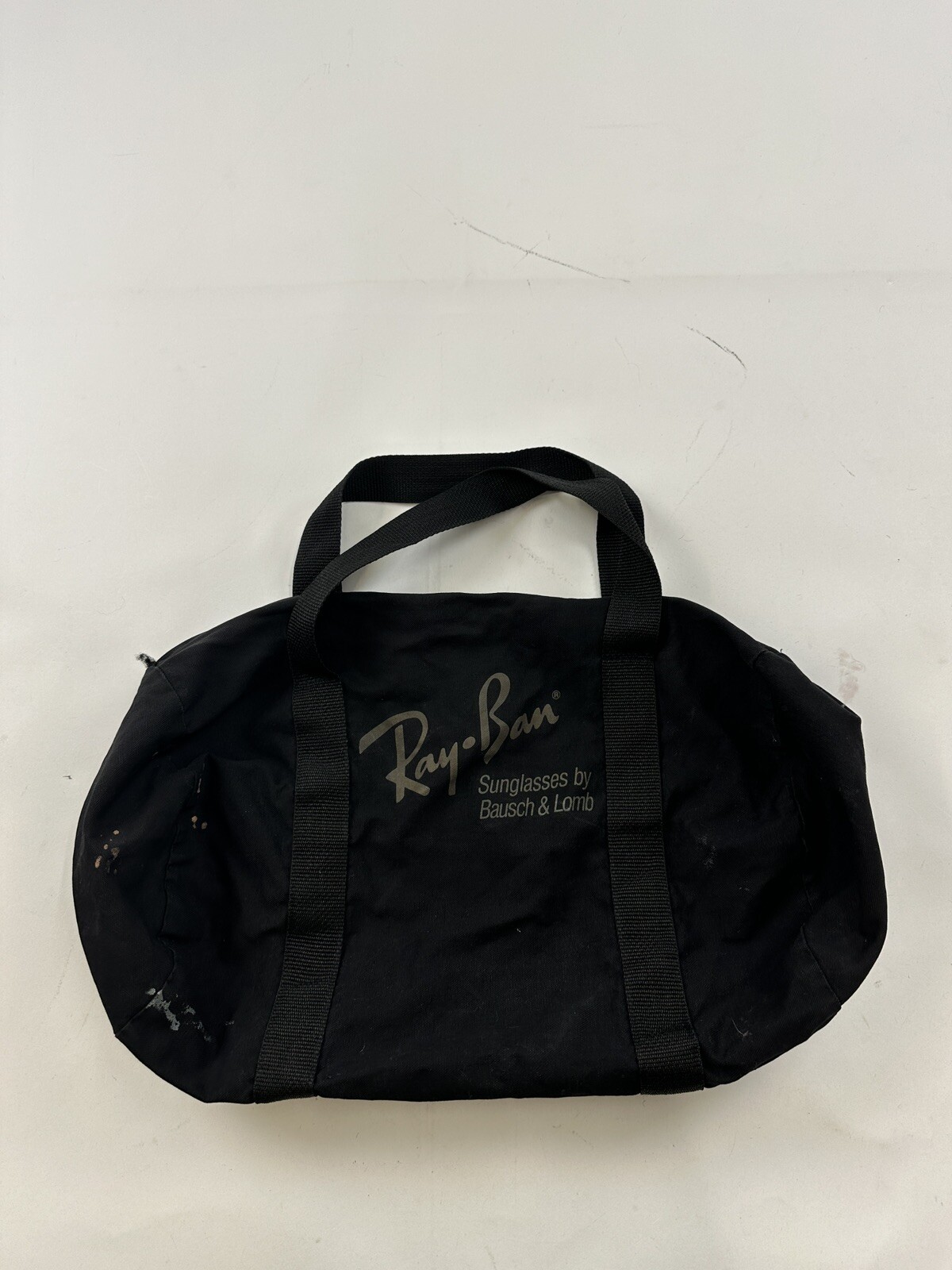 Vintage Ray-Ban Duffle Bag Black Gym Duffel Bausch Lomb
