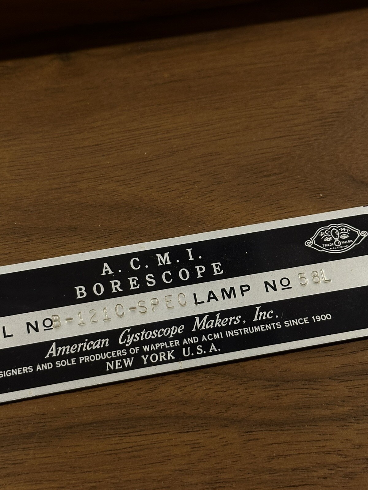 ACMI WAPPLER Borescope Gunsmith Tools MODEL #: 8-121C-SPEC LAMP #: 58L •TESTED•
