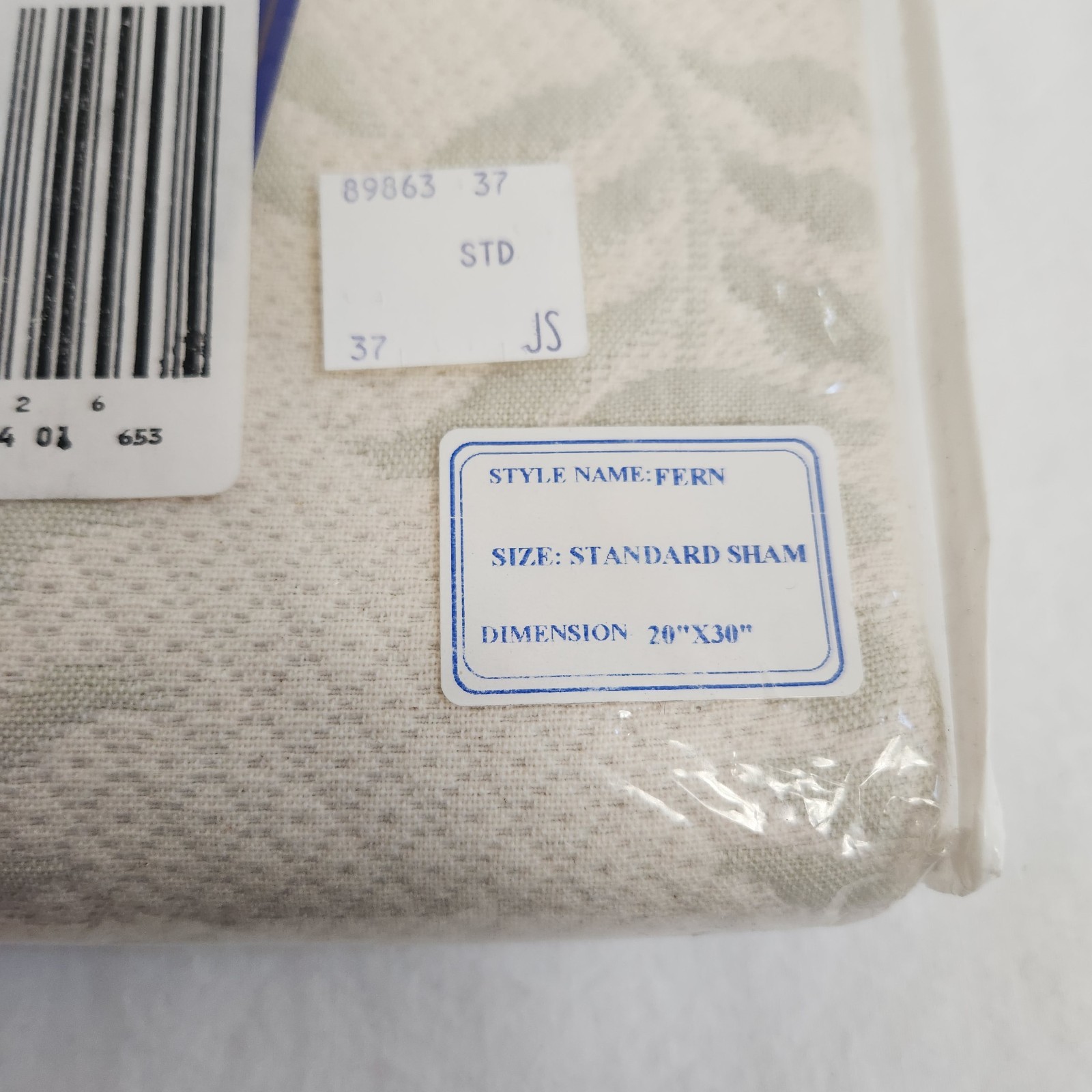 NEW Bloomingdale's Empire Home Fern Cotton Standard Pillow Sham Jade Green Leaf