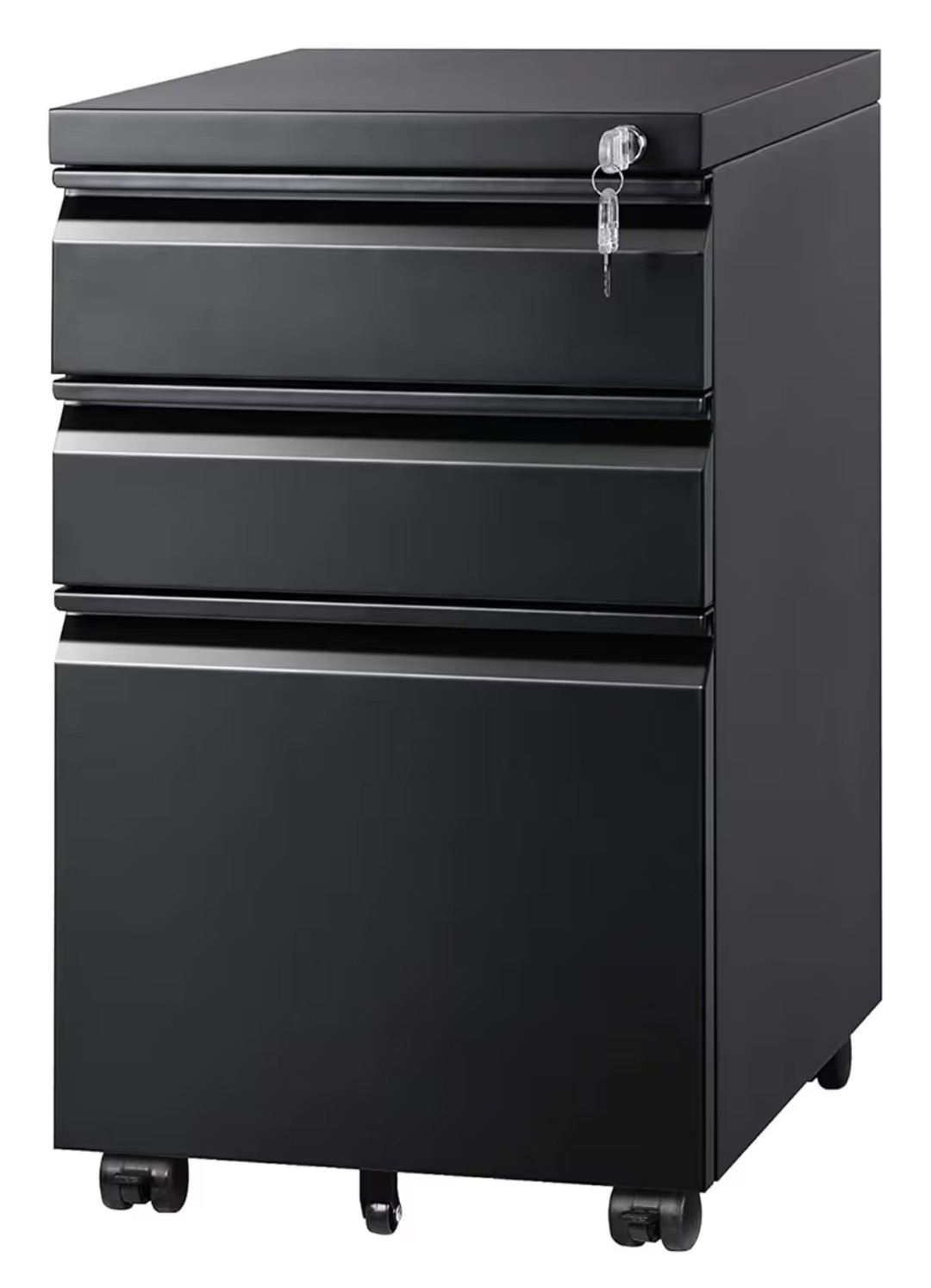 DEVAISE 3 Drawer Mobile File Cabinet under Desk Office (NO KEY)