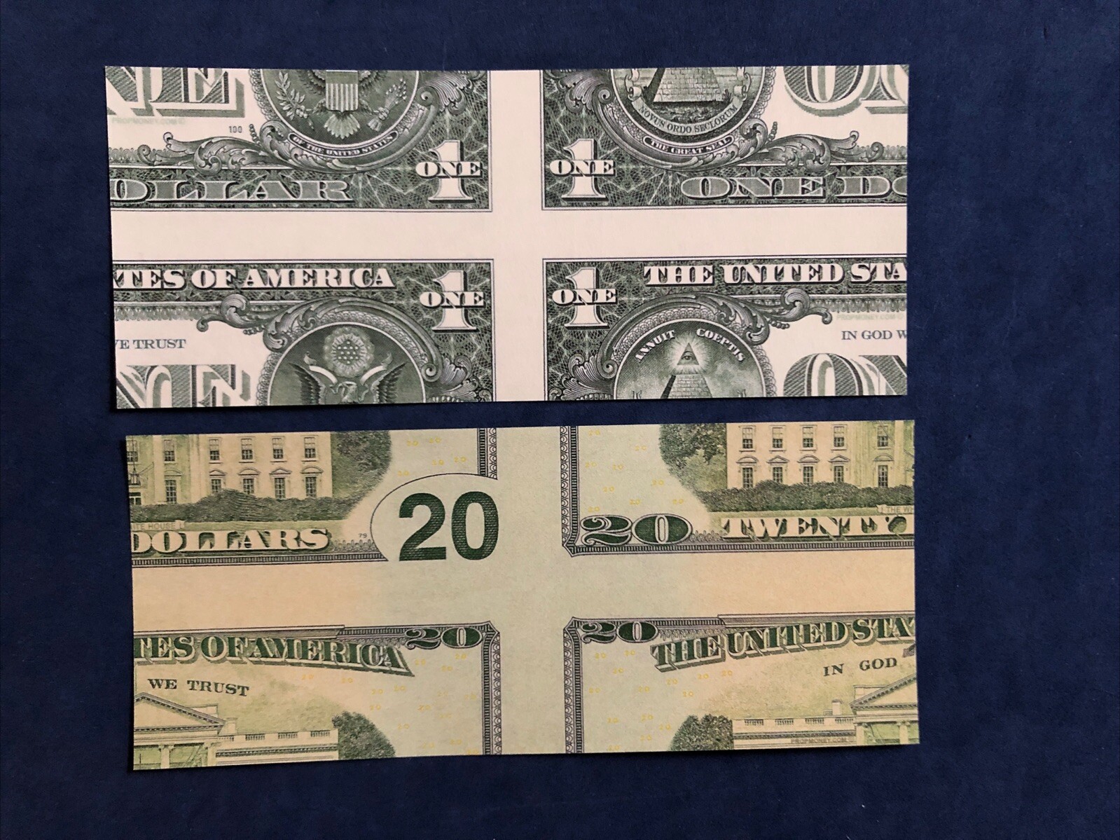 MISMADE $20 & $1 BILL MAGIC TRICK  - New - 2 Bills