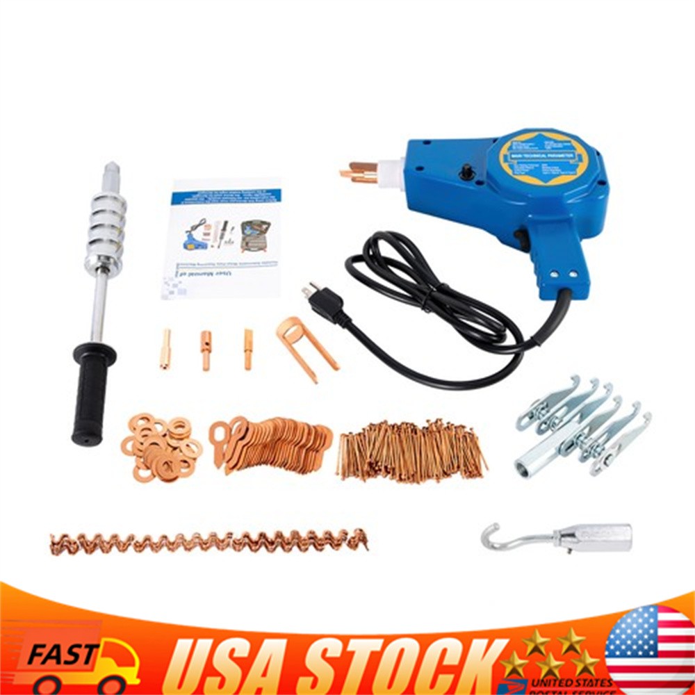Auto Body Dent Repair Kit 800VA Electric Stud Welder Gun with Puller Hammer