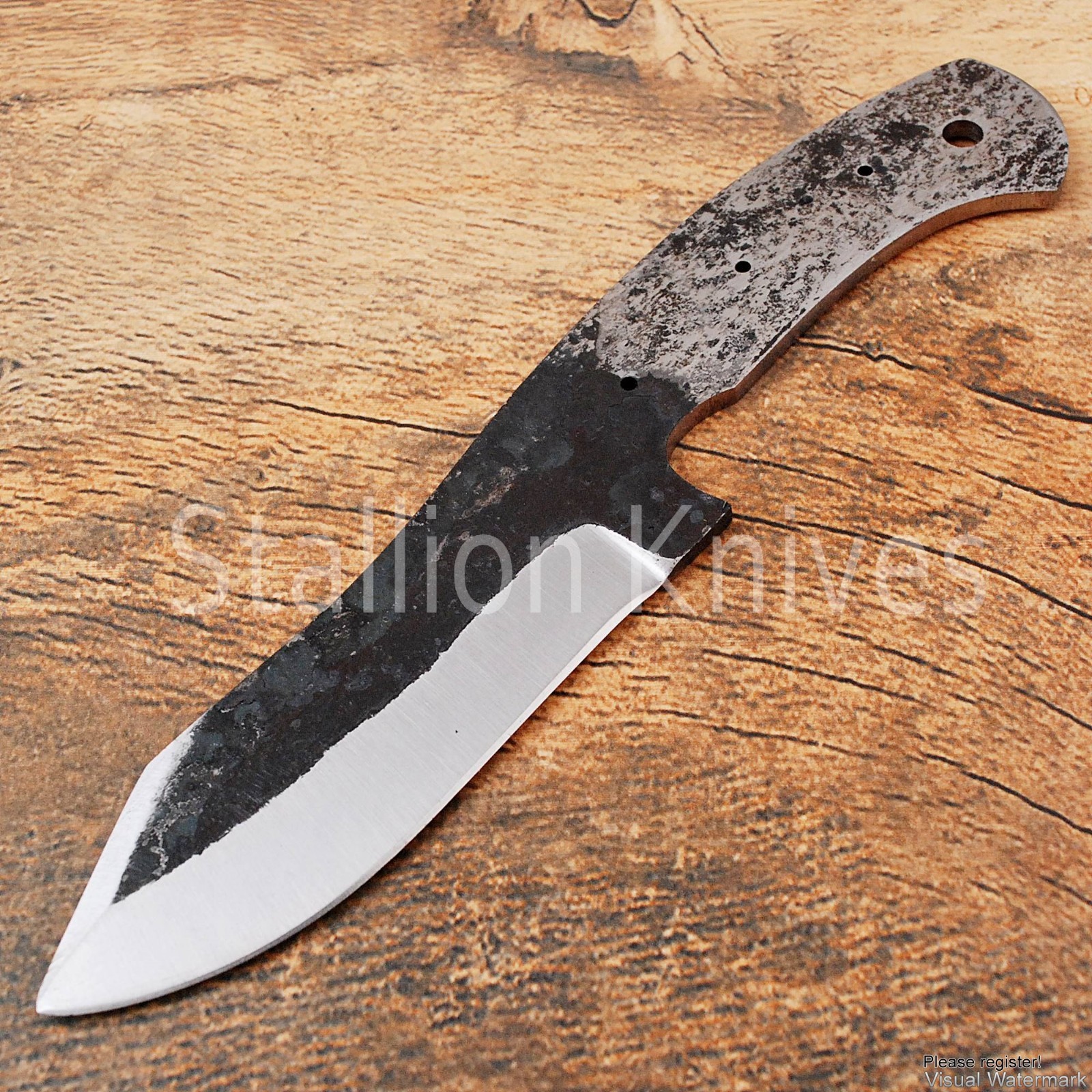 8''  Premium Carbon Steel Skinning Knife Blank – Hunter Diy Blade Making Supply
