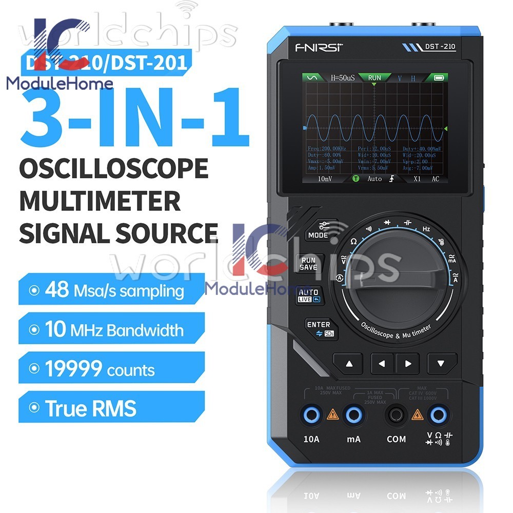 FNIRSI 2C23T 2C53T Digital Oscilloscope Multimeter Function Signal Generator