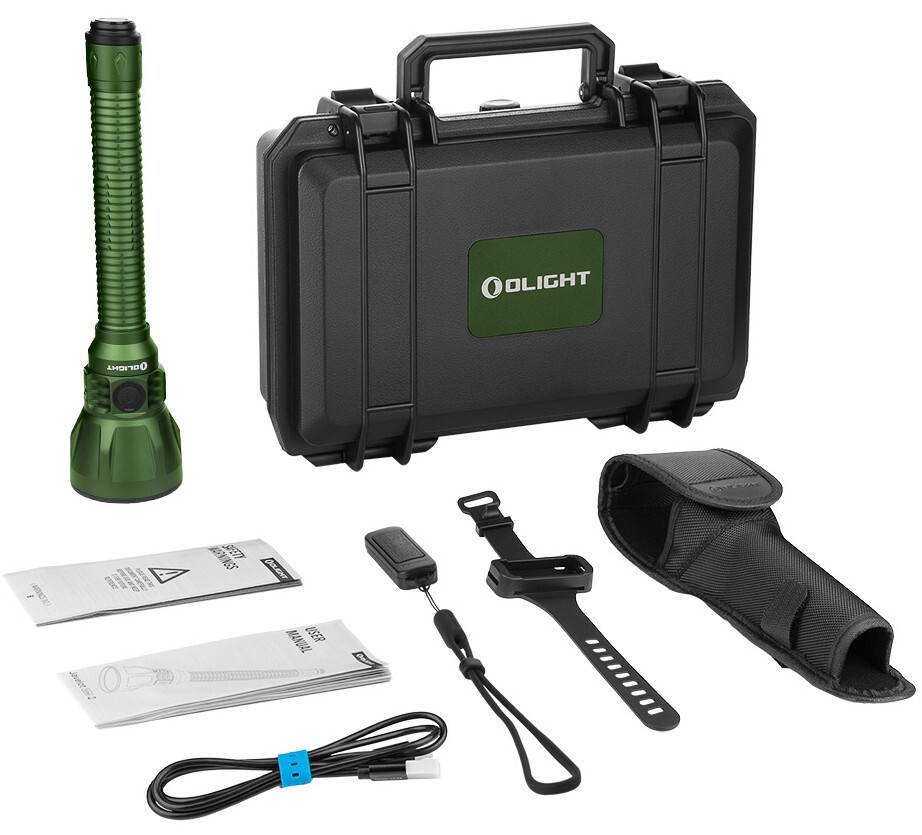 Olight Javelot Turbo 2 OD Green 1500M  Long Range Rechargeable Flashlight, 1800L