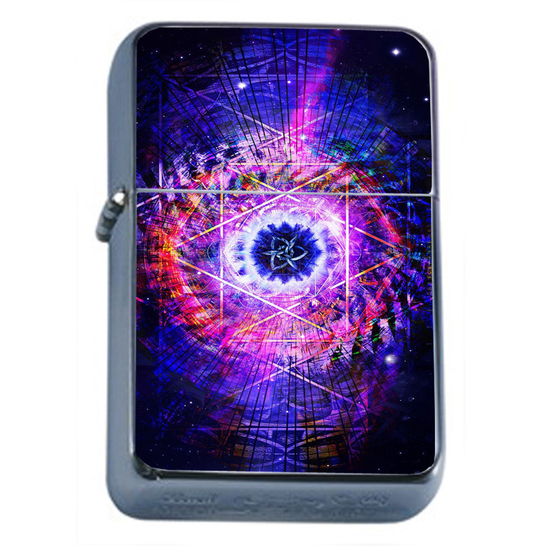 Empath Symbol Cosmos Em1 Flip Top Oil Lighter Wind Resistant