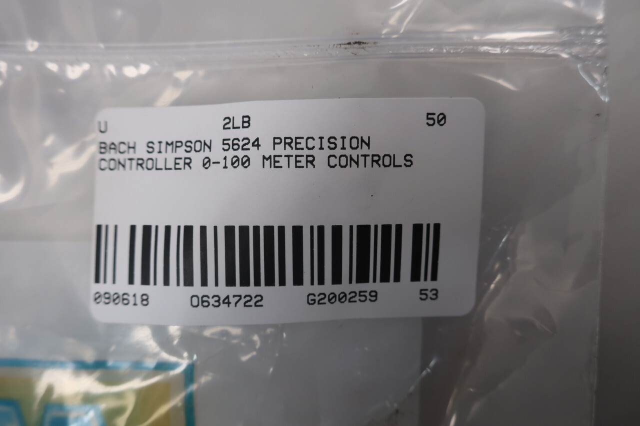 Bach Simpson 5624 Precision Controller Meter 0-100