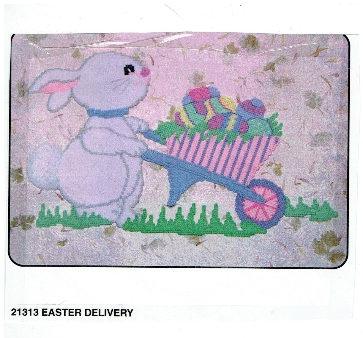 EASTER DELIVERY  WALL HANGING  7ct plastic canvas PATTERN (#TF0250)