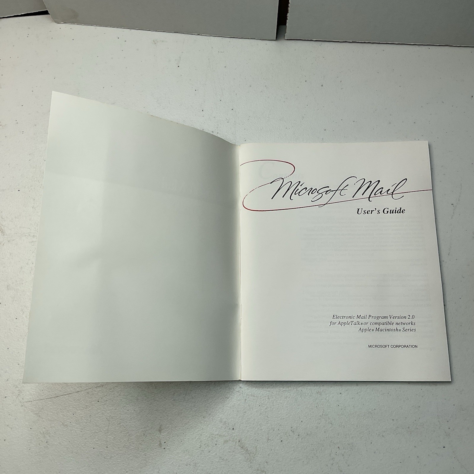 1989 Microsoft Mail Users Guide Apple Macintosh 03887