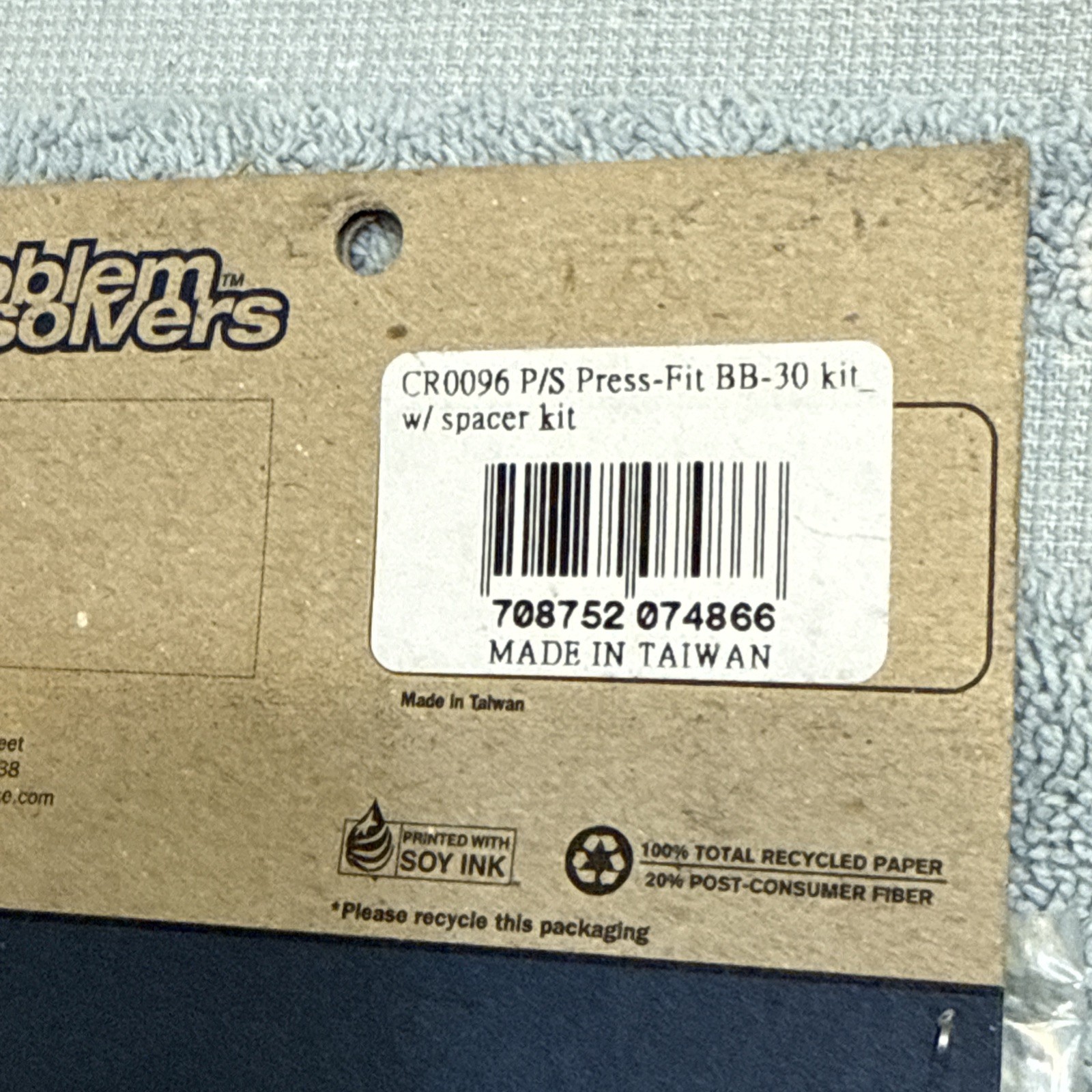 New Problem Solvers Press-Fit BB-30 Kit w/ spacer kit CR0096 [ssg]