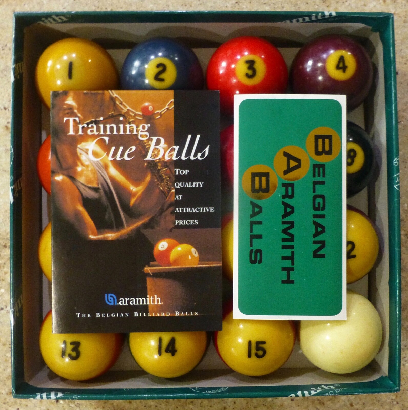 BILLIARD - POOL BALL SET - USED - STANDARD