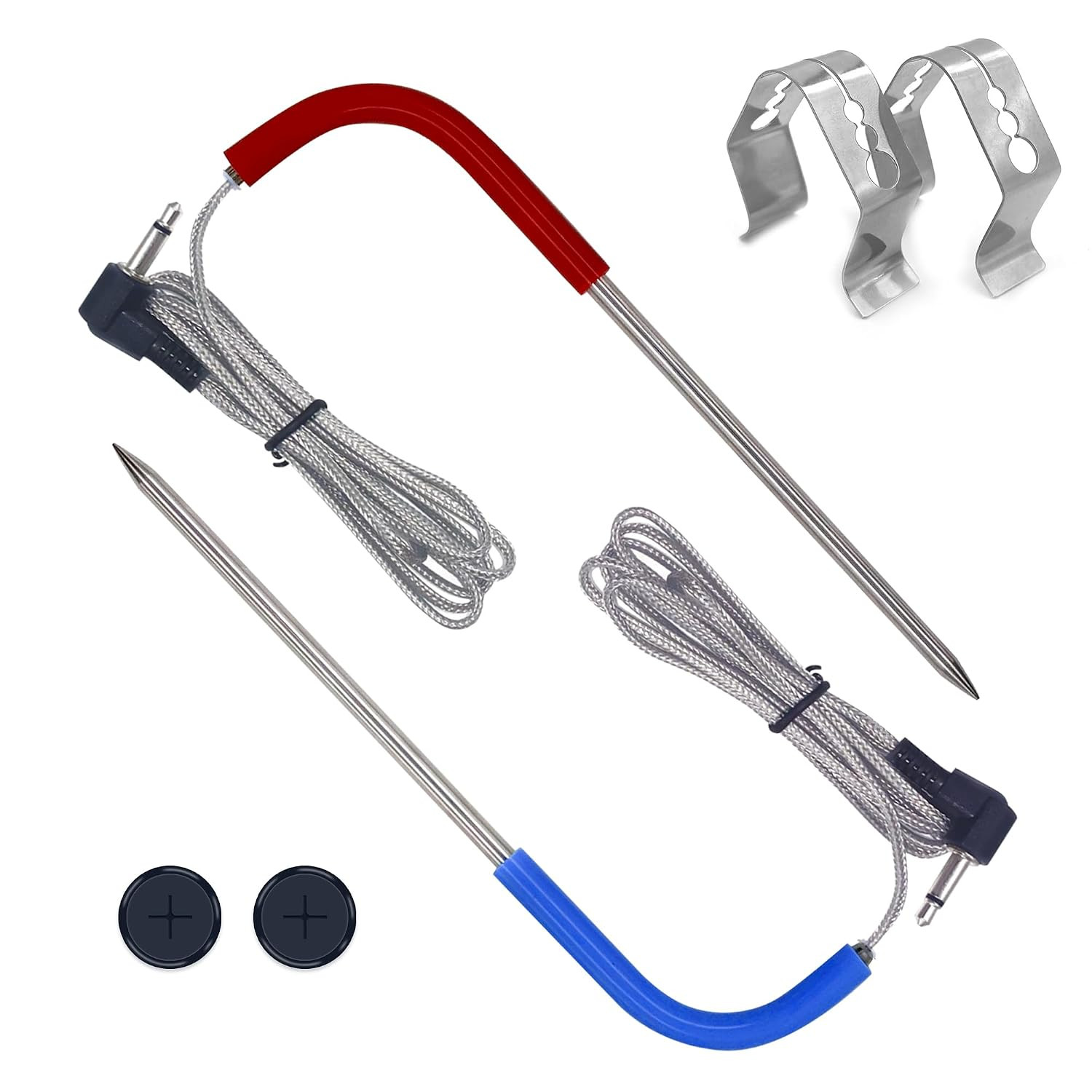 2-Pack Meat Temperature Probe Replacement Compatible with Pit Boss Pellet Grills