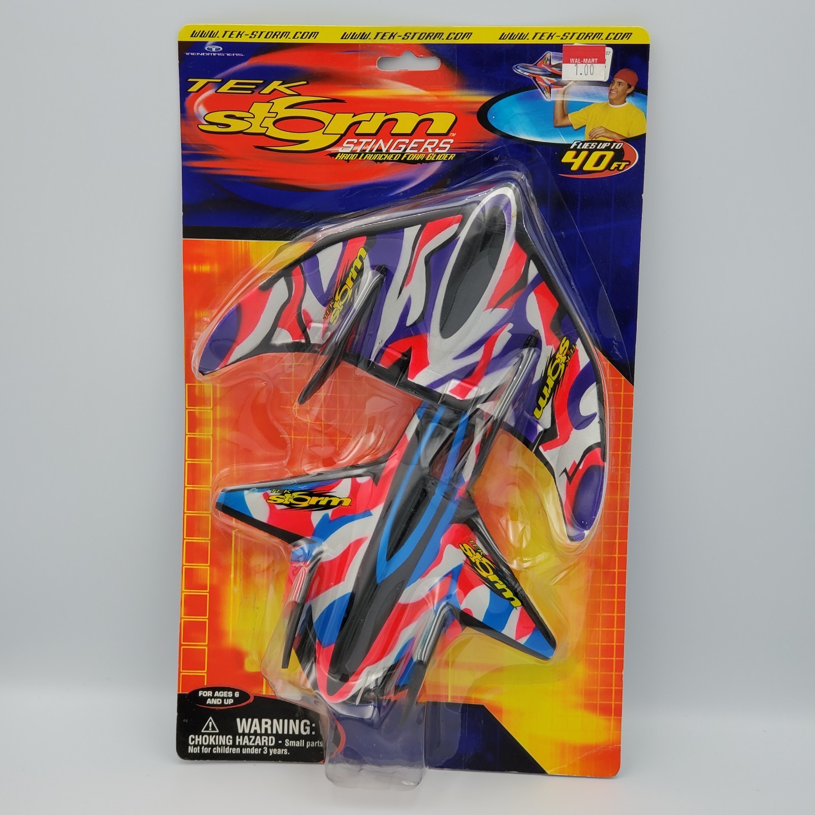 Trendmasters Tek Storm Stingers Hand Launched Foam Gliders 2001 ~ New Sealed