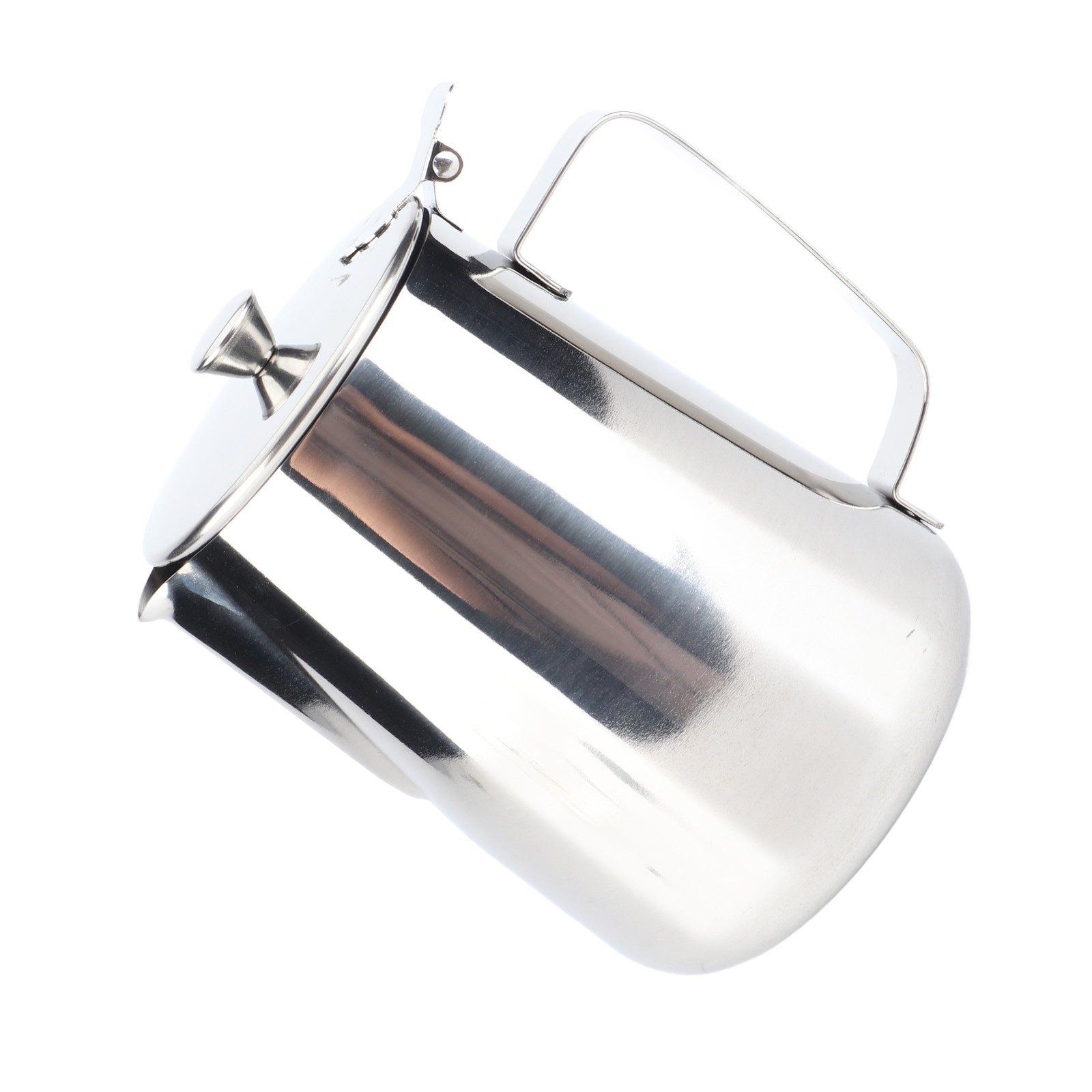 1500ml Stainless Steel Coffee Cup Mug Milk Frothing Pitcher Jug With Lid For
